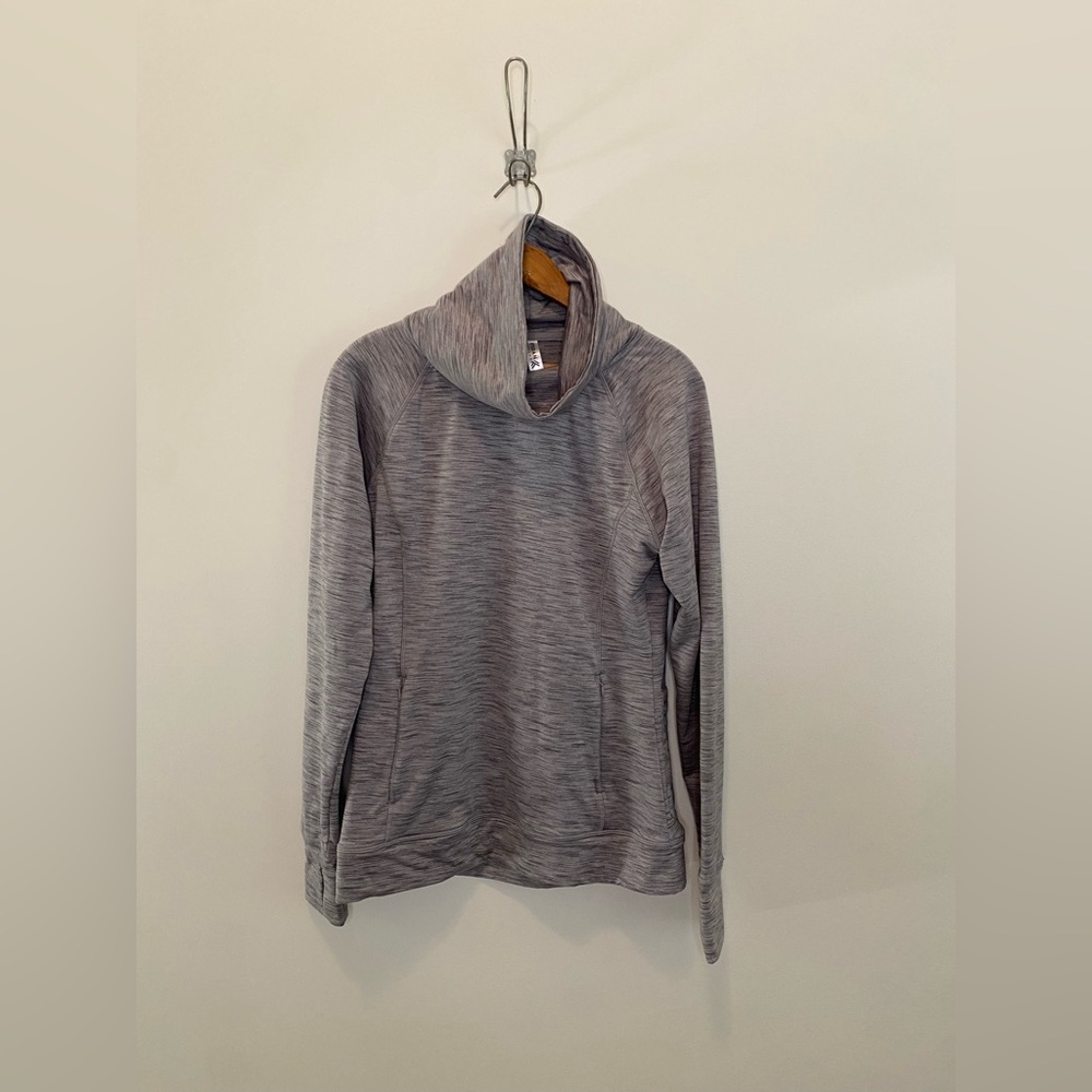 Kyodan Gray Marled Cowl Neck Pullover